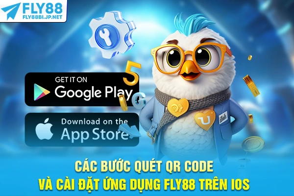 Các bước quét QR Code và cài đặt ứng dụng FLY88 trên iOS